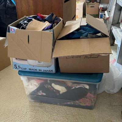 MMM120- Large Lot of Vintage Interfacing Lining Material Fabric