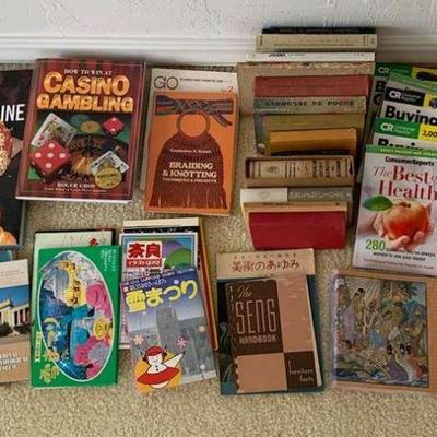 MMM046 Miscellaneous Books, Postcards, and Dictionaries