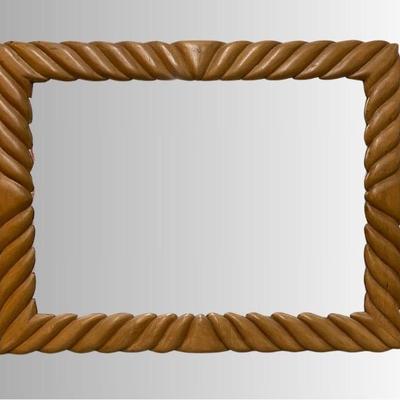 Carved Wood Frame Mirror
