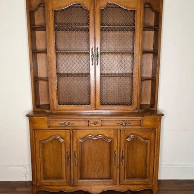French Provincial Style China Cabinet
