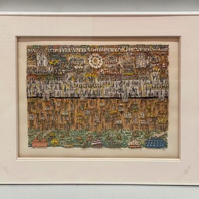 James Rizzi (1950 - 2011) Brooklyn's Coney Island, 1983

