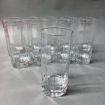 Set Of 10 Tall Juice Glasses
