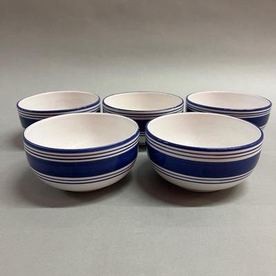 Blue And White Ceramic Bowls, Made In Italy (5)
