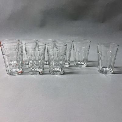 Set Of 9 Tall Juice Glasses
