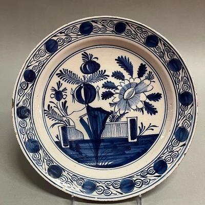 Hand Painted Blue And White Ceramic Dish / Platter
