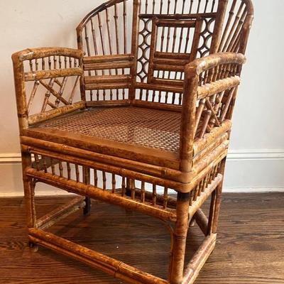 Rattan Chair Possibly Brighton Chinoiserie 
