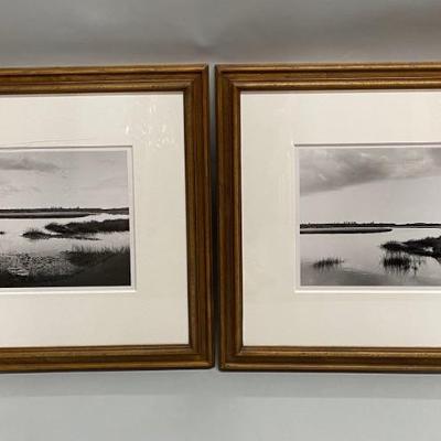 Pair Of Framed Beach Photographs
