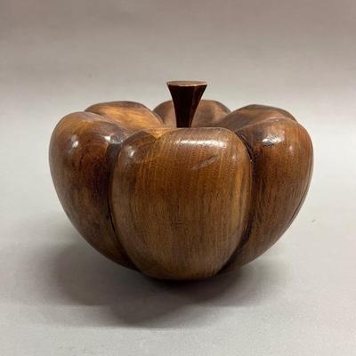 Decorative Wood Pumpkin
