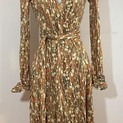 Vtg. Splatter wrap dress - Diane Von Furstenberg 