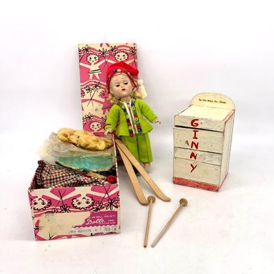 Early 1950’s Vogue “ Ginny” skier doll