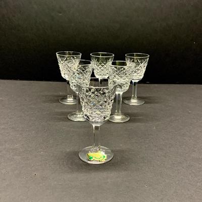 Waterford cordials, ht. 3 1/2” set of six