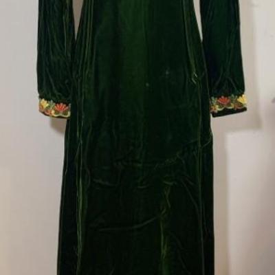 70’s velvet maxi