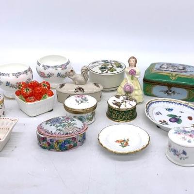 English boxes, Coalport, etc…