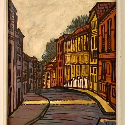 2 unsigned MCM paintings by the same artist, 1960’’s, both 18x24”
