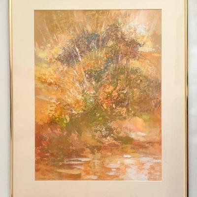 Ct. artist Alexander Zarick, gouache, 17 1/2 x 23 1/2