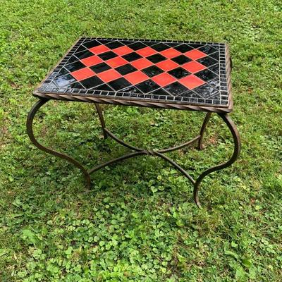 1930’s tile top table in excellent condition, very nice, top is 14x20”