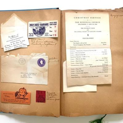 Vtg. college scrapbook