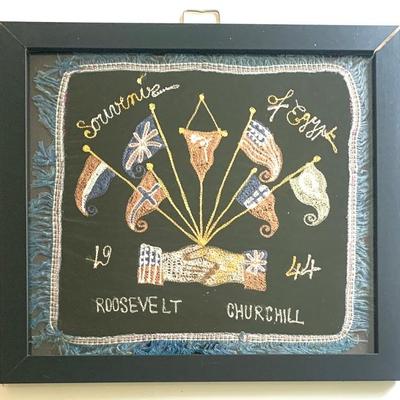 Hand stitched  14x16”