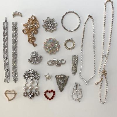Rhinestone costume jewelry