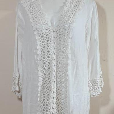 White beach dress