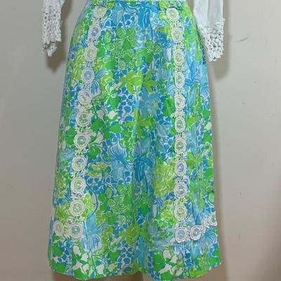 Green and blue skirt “ The Lilly “