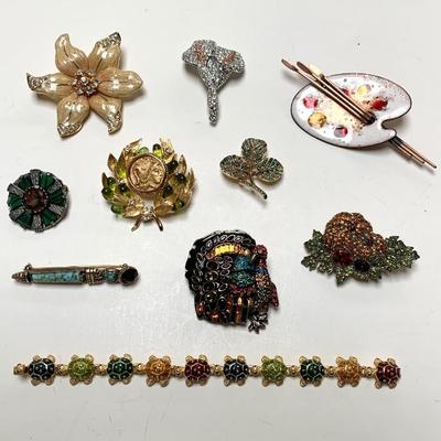 Signed costume jewelry