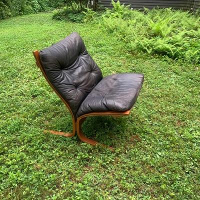 Mid century leather Siesta  chair by Ingmar Relling, Norway, 1960