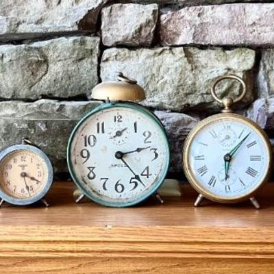 Vintage alarm clocks