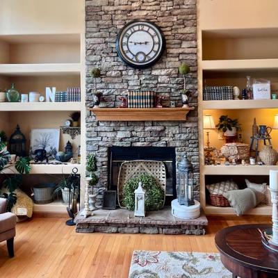 Home Decor and Large Clock