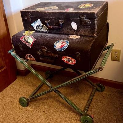 Antique suitcases