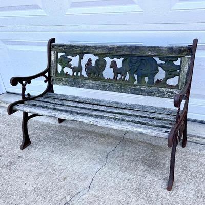 Cast iron bench 