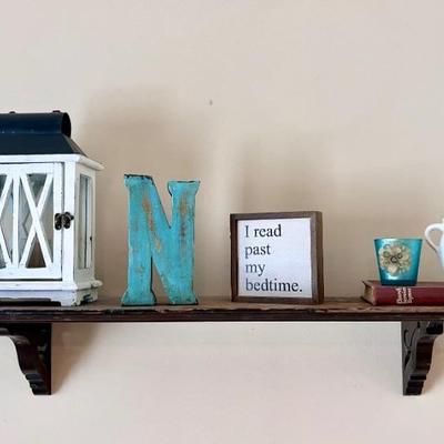 Lantern, Decor and Shelf