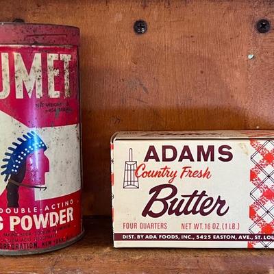 Vintage Tin and Butter Box