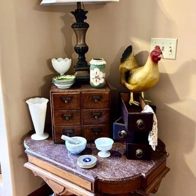 Antique marble top table