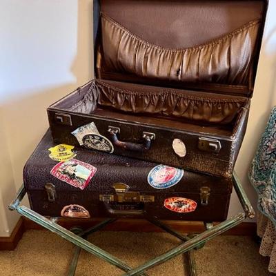 Antique suitcases