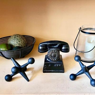 Phone and Jacks Decor