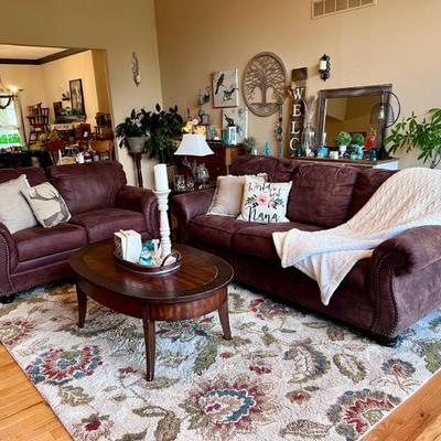 Sofa and loveseat