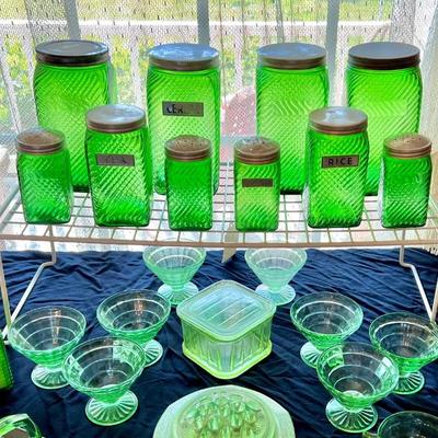 Green Glassware