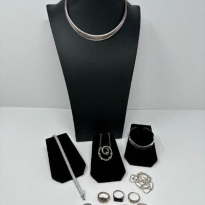 Sterling Silver Jewelry Collection - 103.57 Grams	