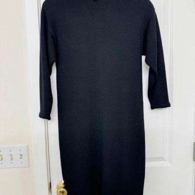 St. John Knit Sweater Dress w/ Shoulder Pads	