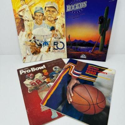 Classic Sports Magazines: Pro Bowl, All-Star Game, Rockies, & Globetrotters	
