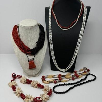 For The One That Wears Red- Beaded Jewelry & Potential Freshwater Pearls	