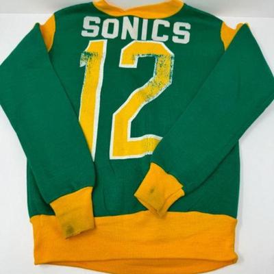 Vintage Seattle Sonics Crewneck Sweatshirt : SONICS 12 (Child Size)	
