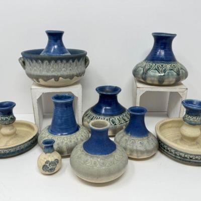 Swedish Pottery Collection, Signed by G. Winbla Hjelmquist	