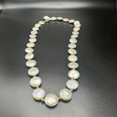 Pearls on 14k gold setting