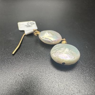 Pearls on 14k gold setting