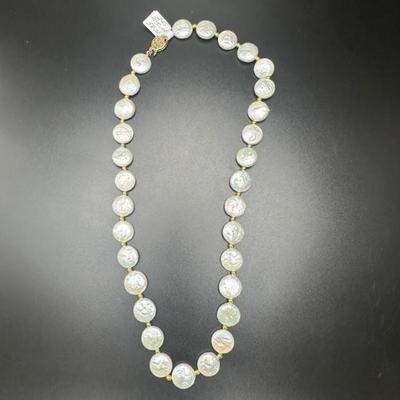 Pearls on 14k gold setting