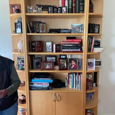 # piece book case. LS 12 1/2x12x88H, C 36x12x88, Overall Size 66x12x88