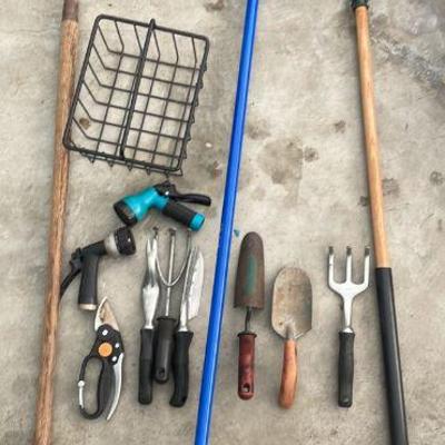 Assorted garden tools