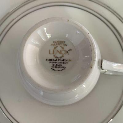 Lenox Federal Platinum 8 5 pc placesettings. NEW